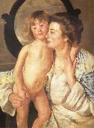 Mary Cassatt Mother and Son oil